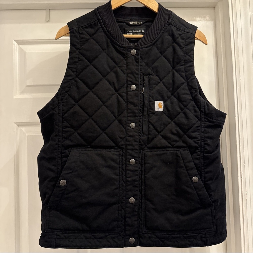 Carhartt Black Quilted Vest